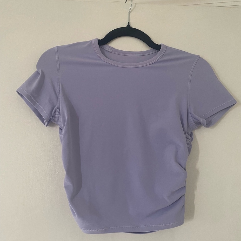 Lululemon All It Takes Top Lilac Smoke Size 4